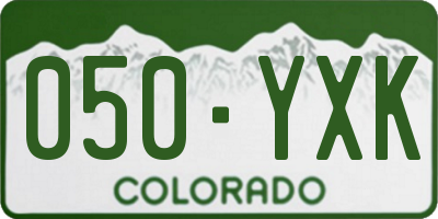 CO license plate 050YXK