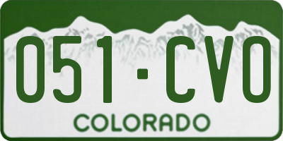 CO license plate 051CVO