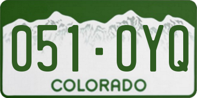 CO license plate 051OYQ