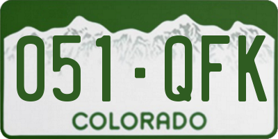 CO license plate 051QFK