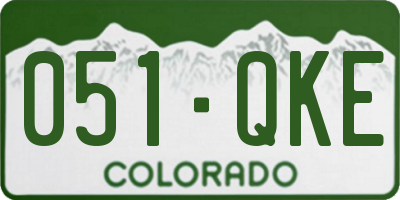 CO license plate 051QKE
