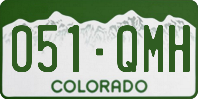 CO license plate 051QMH