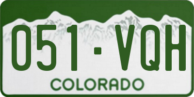 CO license plate 051VQH