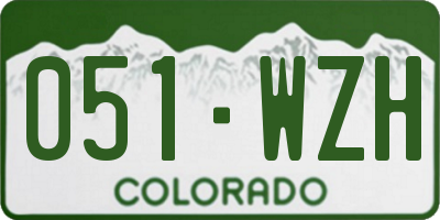 CO license plate 051WZH