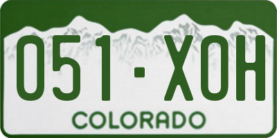 CO license plate 051XOH