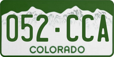 CO license plate 052CCA
