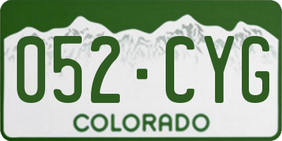 CO license plate 052CYG