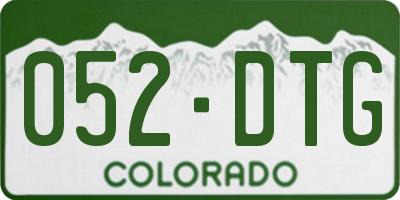 CO license plate 052DTG