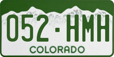 CO license plate 052HMH