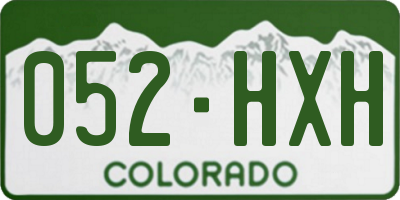 CO license plate 052HXH