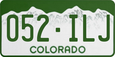 CO license plate 052ILJ