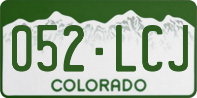 CO license plate 052LCJ