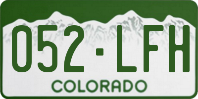CO license plate 052LFH