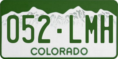 CO license plate 052LMH