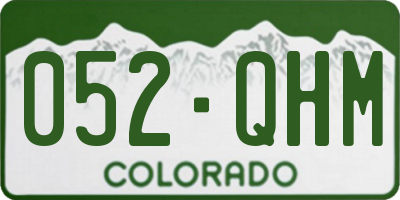 CO license plate 052QHM