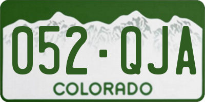 CO license plate 052QJA