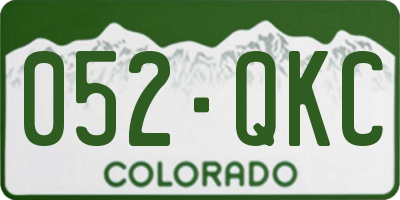 CO license plate 052QKC