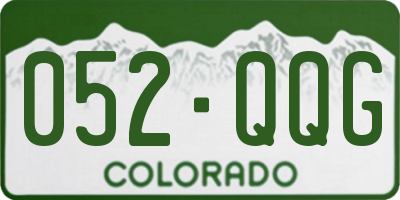 CO license plate 052QQG