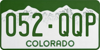 CO license plate 052QQP