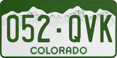 CO license plate 052QVK