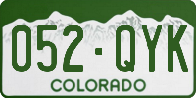 CO license plate 052QYK