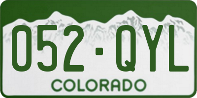 CO license plate 052QYL