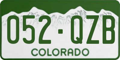 CO license plate 052QZB
