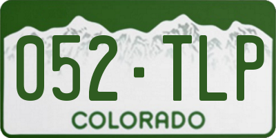 CO license plate 052TLP