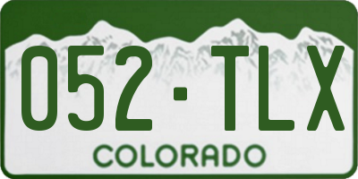 CO license plate 052TLX