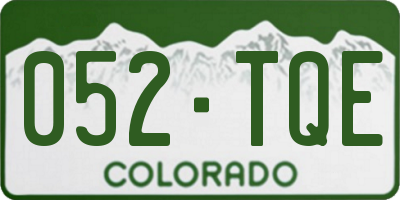 CO license plate 052TQE
