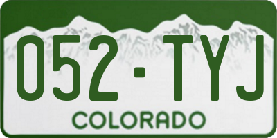 CO license plate 052TYJ