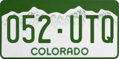 CO license plate 052UTQ