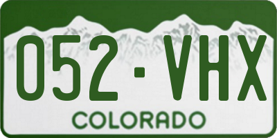 CO license plate 052VHX