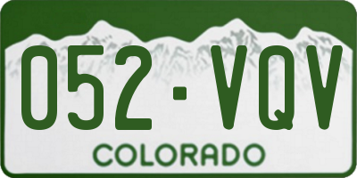 CO license plate 052VQV