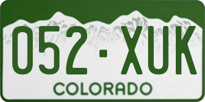 CO license plate 052XUK
