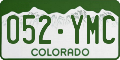 CO license plate 052YMC