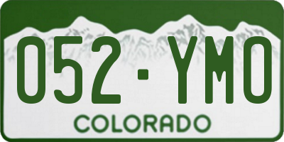 CO license plate 052YMO