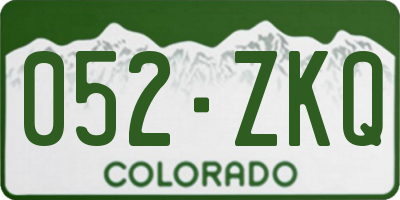 CO license plate 052ZKQ