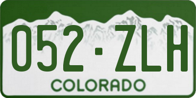 CO license plate 052ZLH