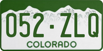CO license plate 052ZLQ