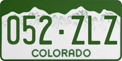 CO license plate 052ZLZ