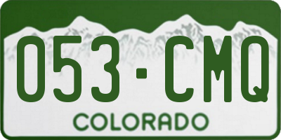 CO license plate 053CMQ