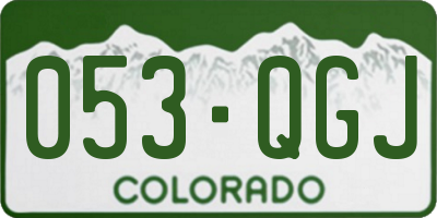 CO license plate 053QGJ