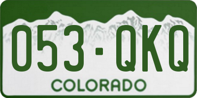 CO license plate 053QKQ