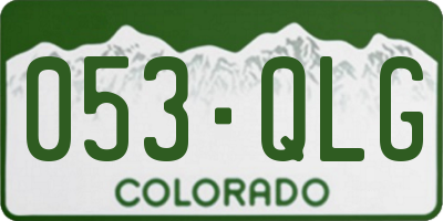 CO license plate 053QLG
