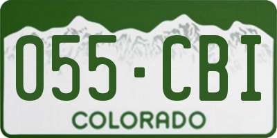 CO license plate 055CBI