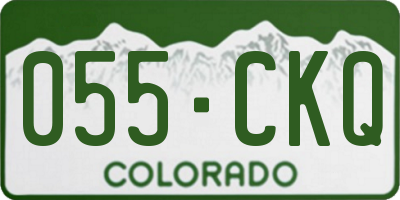 CO license plate 055CKQ