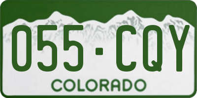 CO license plate 055CQY