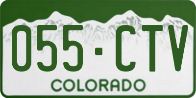 CO license plate 055CTV