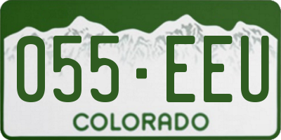 CO license plate 055EEU
